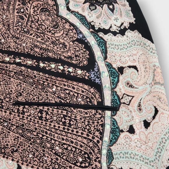 Victoria's Secret Butterfly Poncho Coverup Abstract Paisley Beaded XS/S NWT - Picture 11 of 13